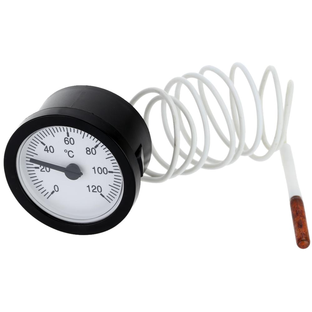 Thermometer capillary Temperature Gauge 0-120C Water & Oil 1.5 Meter Sensor