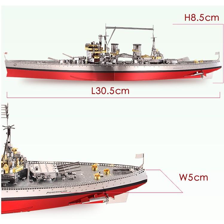 Mô Hình Lắp Ráp 3d Thiết Giáp Hạm HMS Prince of Wales - Anh