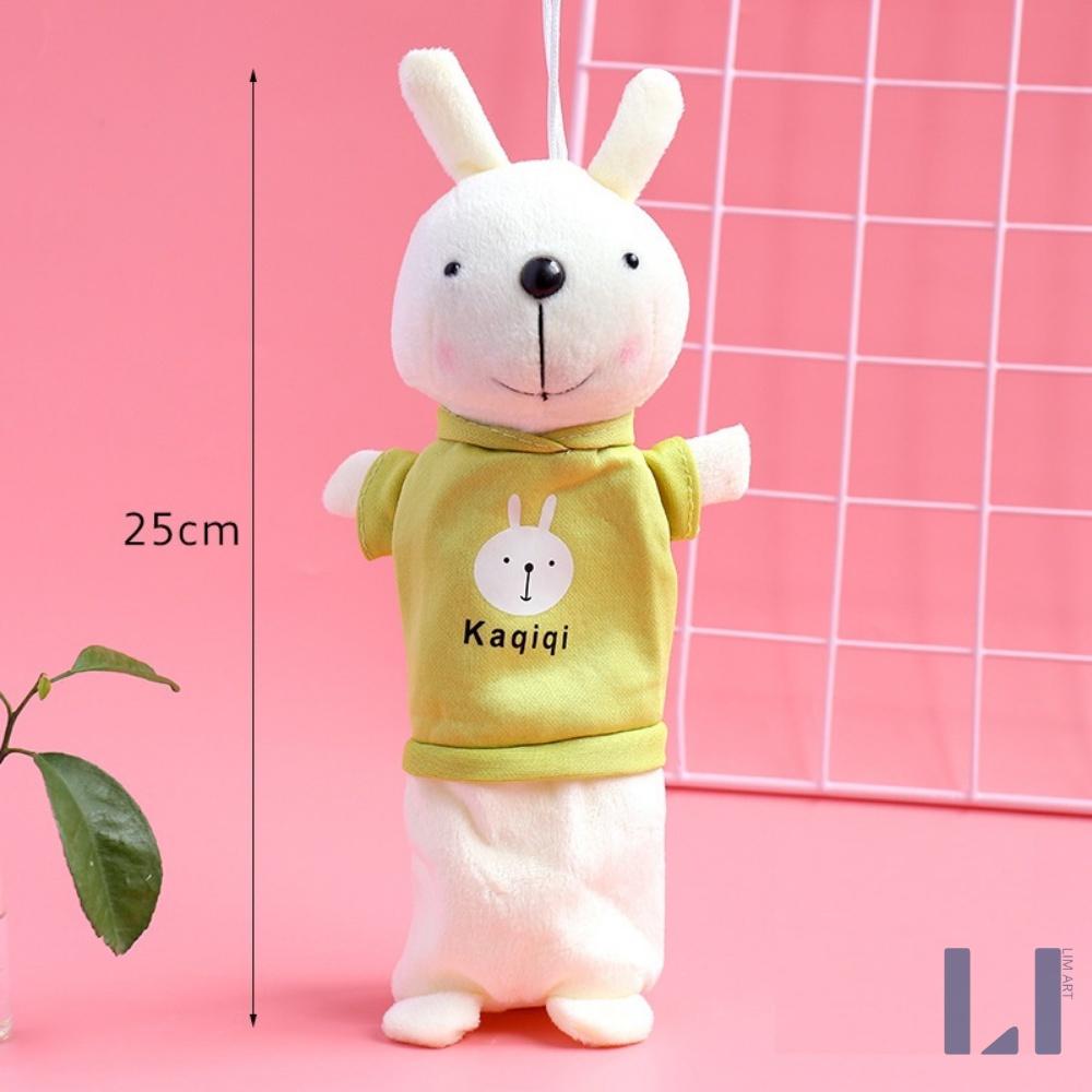 Hộp, túi đựng bút hình thỏ Kaqiqi dễ thương phong cách Hàn Quốc