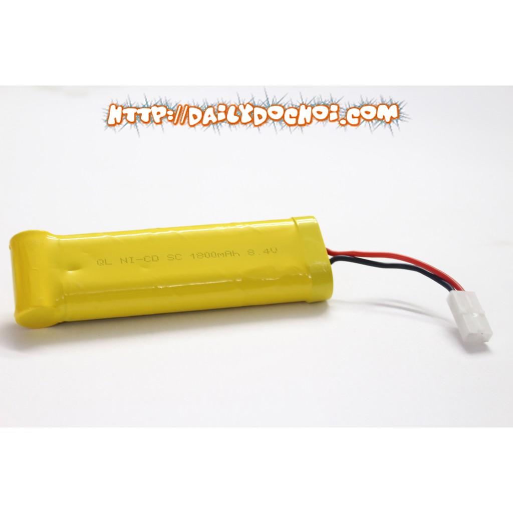 Pin sạc 8.4V dung lượng cao 1800mAh - 2000mAh chân cắm trắng Jack Ket 2P