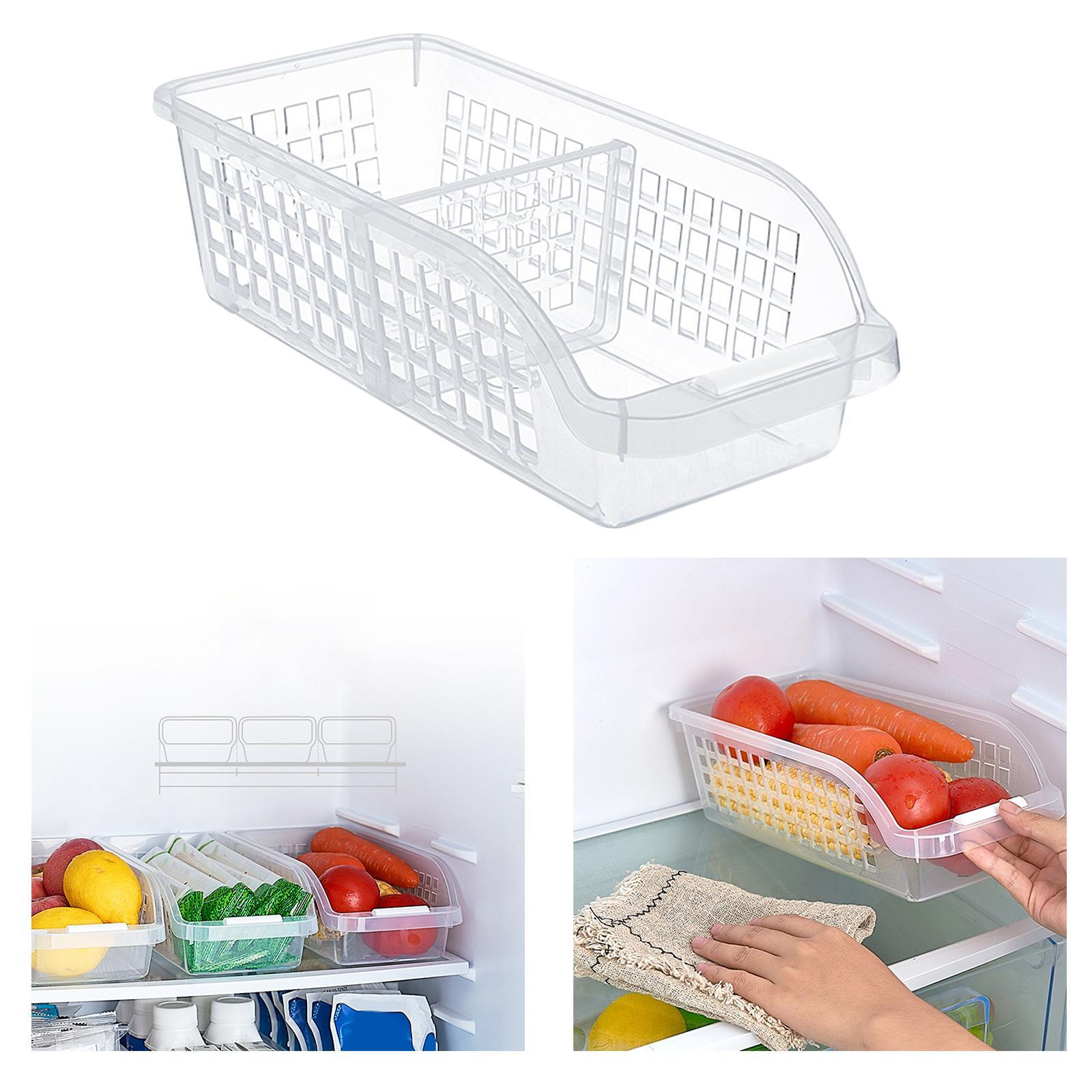 Refrigerator Organizer Storage Box Food Container for Fridge, Freezer Pantry