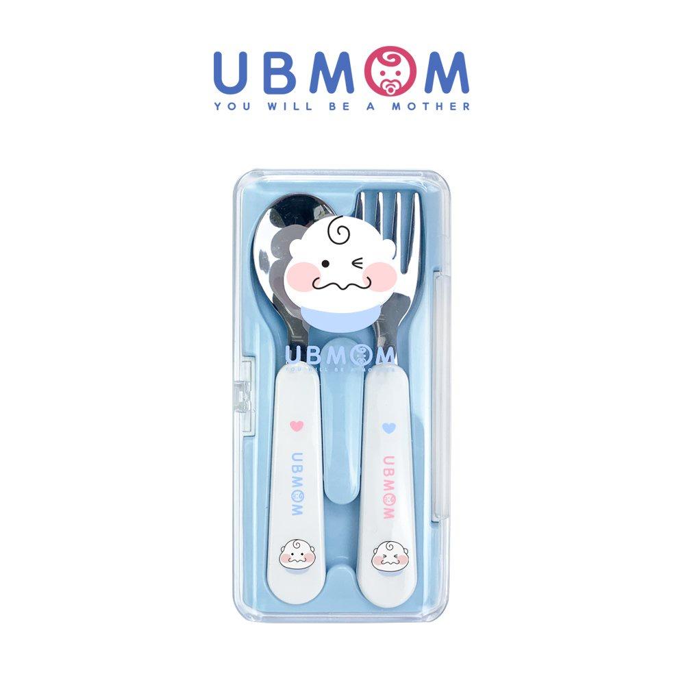 Bộ muỗng nĩa tập ăn cho bé UBMOM