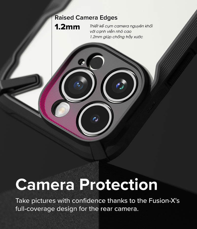Ốp lưng dành cho iPhone 15 Pro Max/15 Pro/15 Plus/15 RINGKE Fusion X - Hàng Chính Hãng