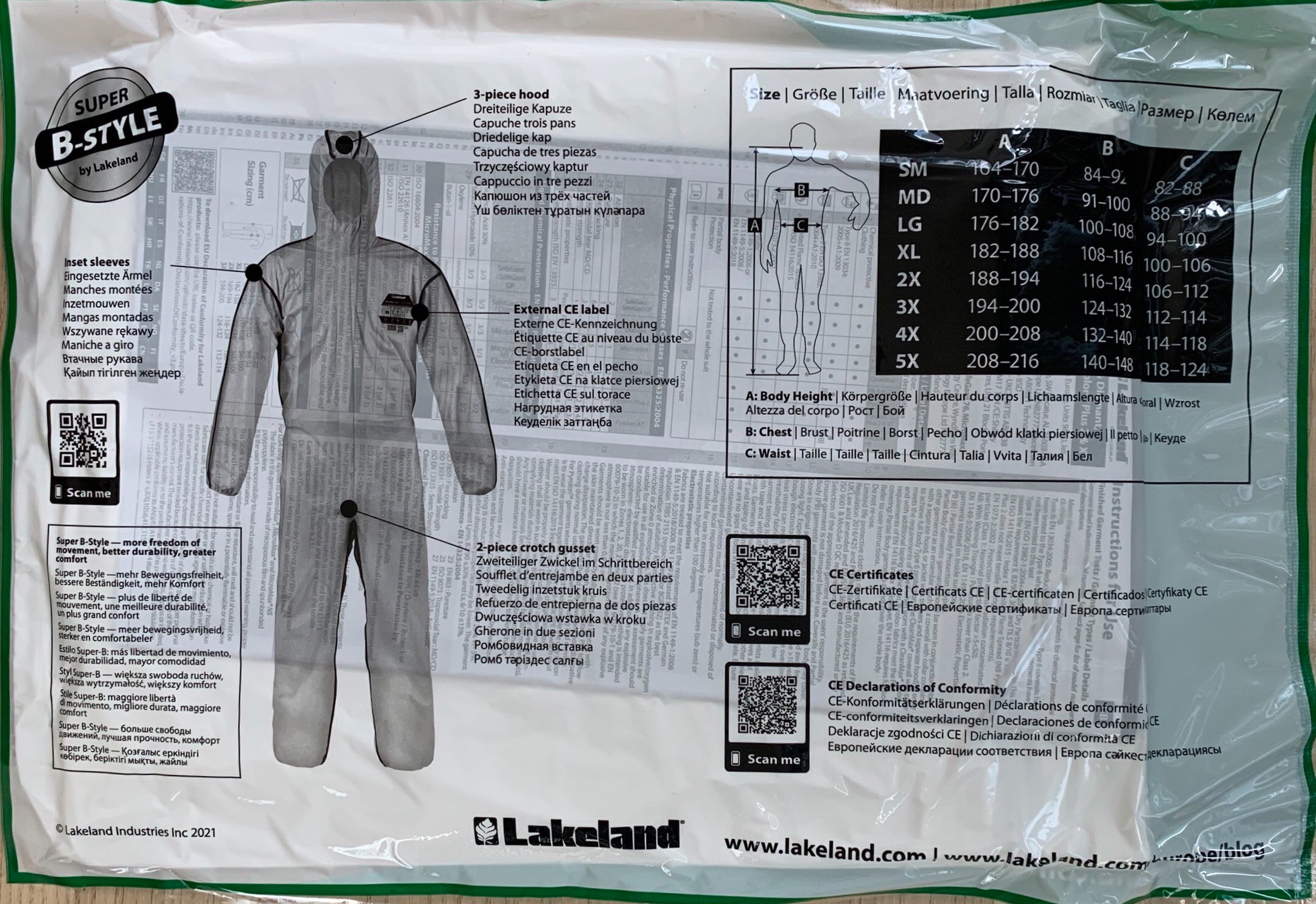 Quần Áo Chống Hóa Chất Lakeland - MicroMax NS cấp độ 4 (tặng 1 khẩu trang 9105, 1 đôi găng tay, 1 bọc giày)