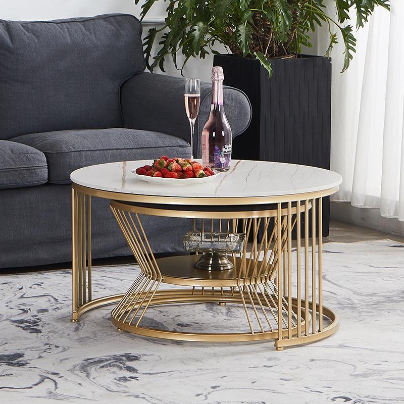 Bàn trà sofa mặt đá CERAMIC nhập khẩu khung sắt sơn tĩnh điện phong các hiện đại - bảo hành 1 năm