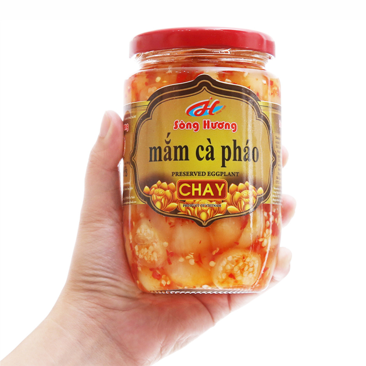 Combo 1 Hũ Mắm Cà Pháo Chay 390g + 1 Hũ Mắm Thái Chay 430g + Hũ Kim Chi Chay 390g Sông Hương Foods