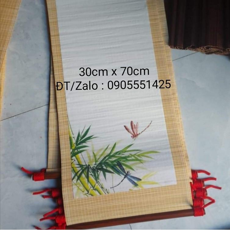 Bộ 3 mành tre viết thư pháp.Giấy viết thư pháp. Biểu lụa viết thư pháp. Câu Đối. Tranh trang trí tết