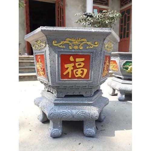 Khuôn chậu lục giác 60 +chân quỳ