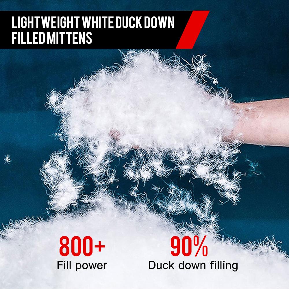Duck Down Ski Mittens Waterproof Windproof Winter Snow Mitt Gloves for Men Women Motorcycling Bike Riding Cycling