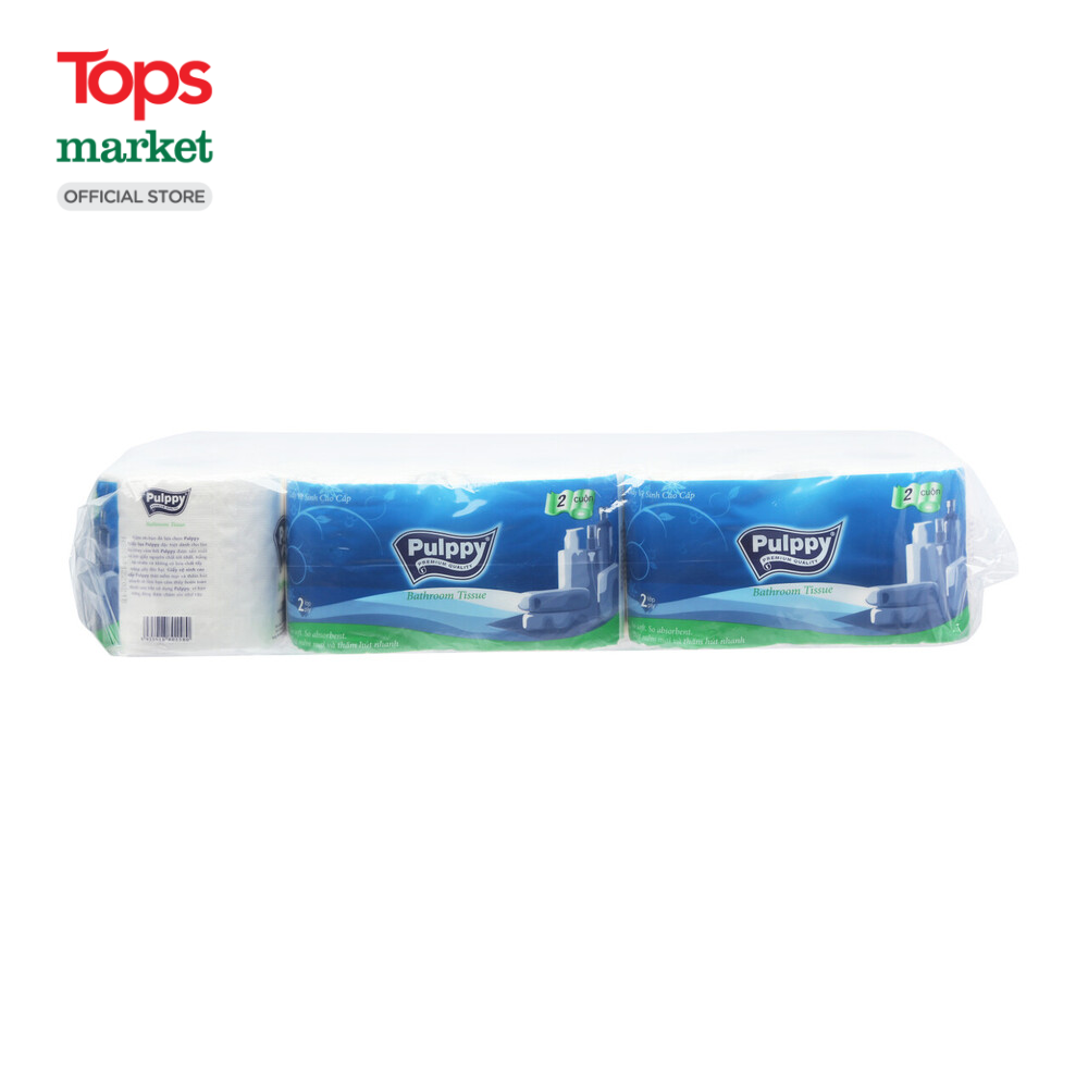 Giấy Vệ Sinh Cao Cấp Pulppy 10 Cuộn 2 Lớp