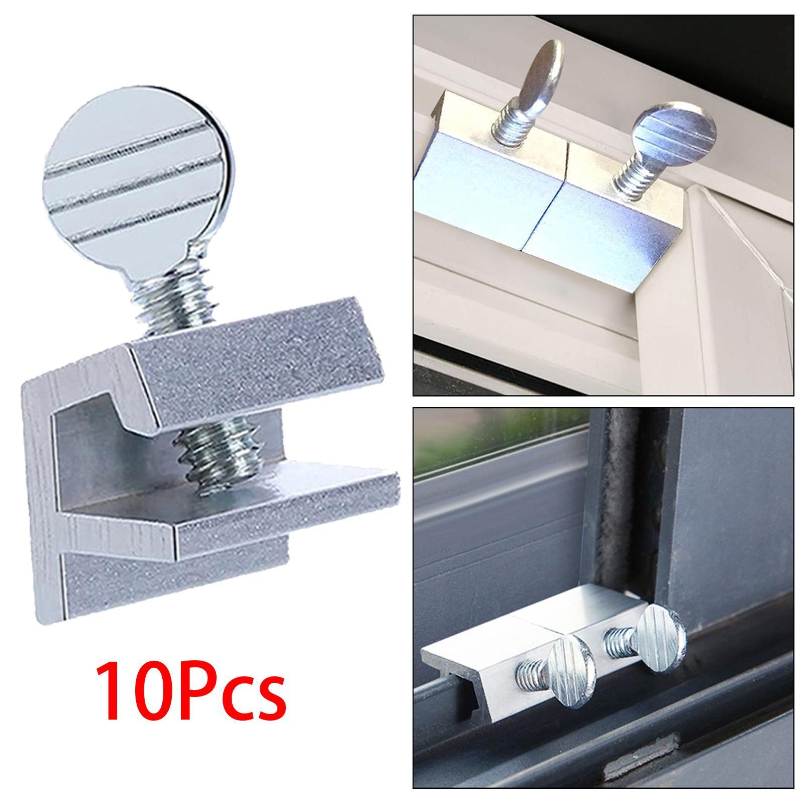 10Pcs Sliding Door Window Locks Universal Adjustable for Door Bedroom Window