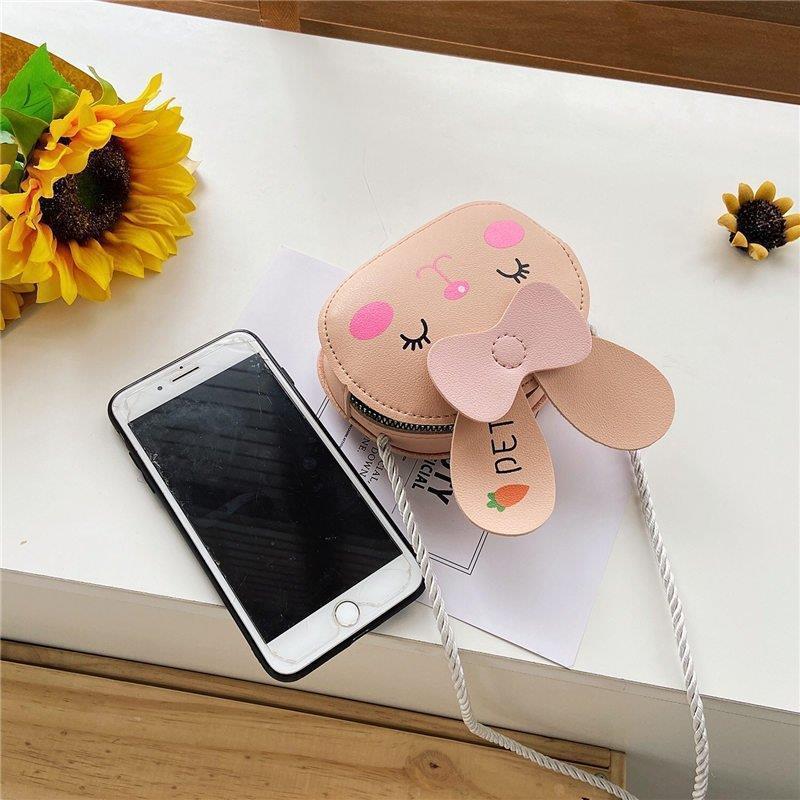 Túi Đeo Chéo Cho Bé Đi Chơi Kích Thước 10*13*4cm Hình Thú 5 Mẫu