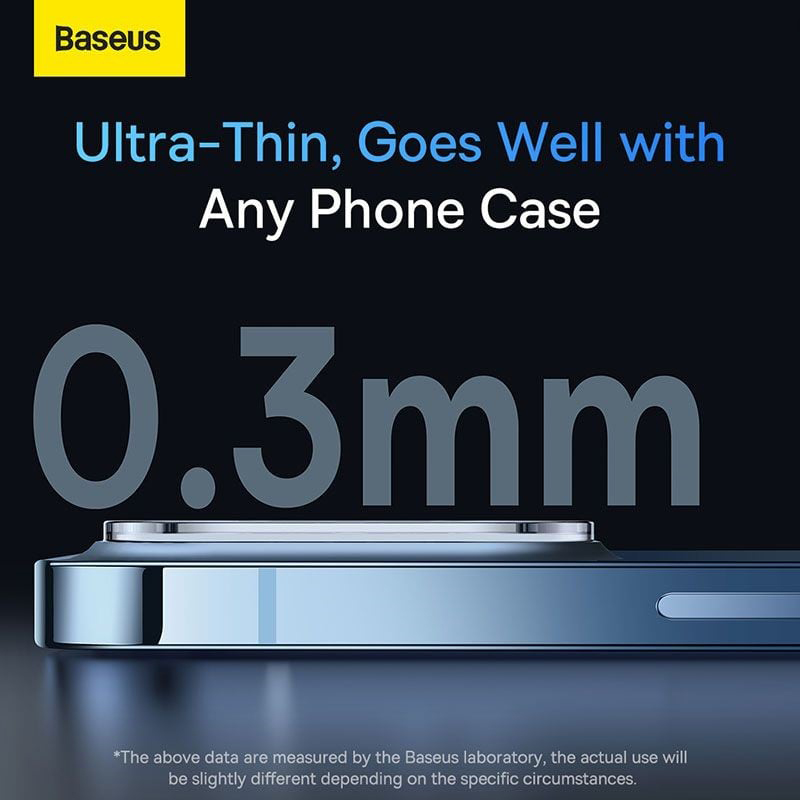 Miếng dán kính cường lực bảo vệ camera cho iPhone 14 Pro / 14 Pro Max hiệu Baseus Full-coverage Lens mang lại khả năng quay video 8K - Hàng nhập khẩu