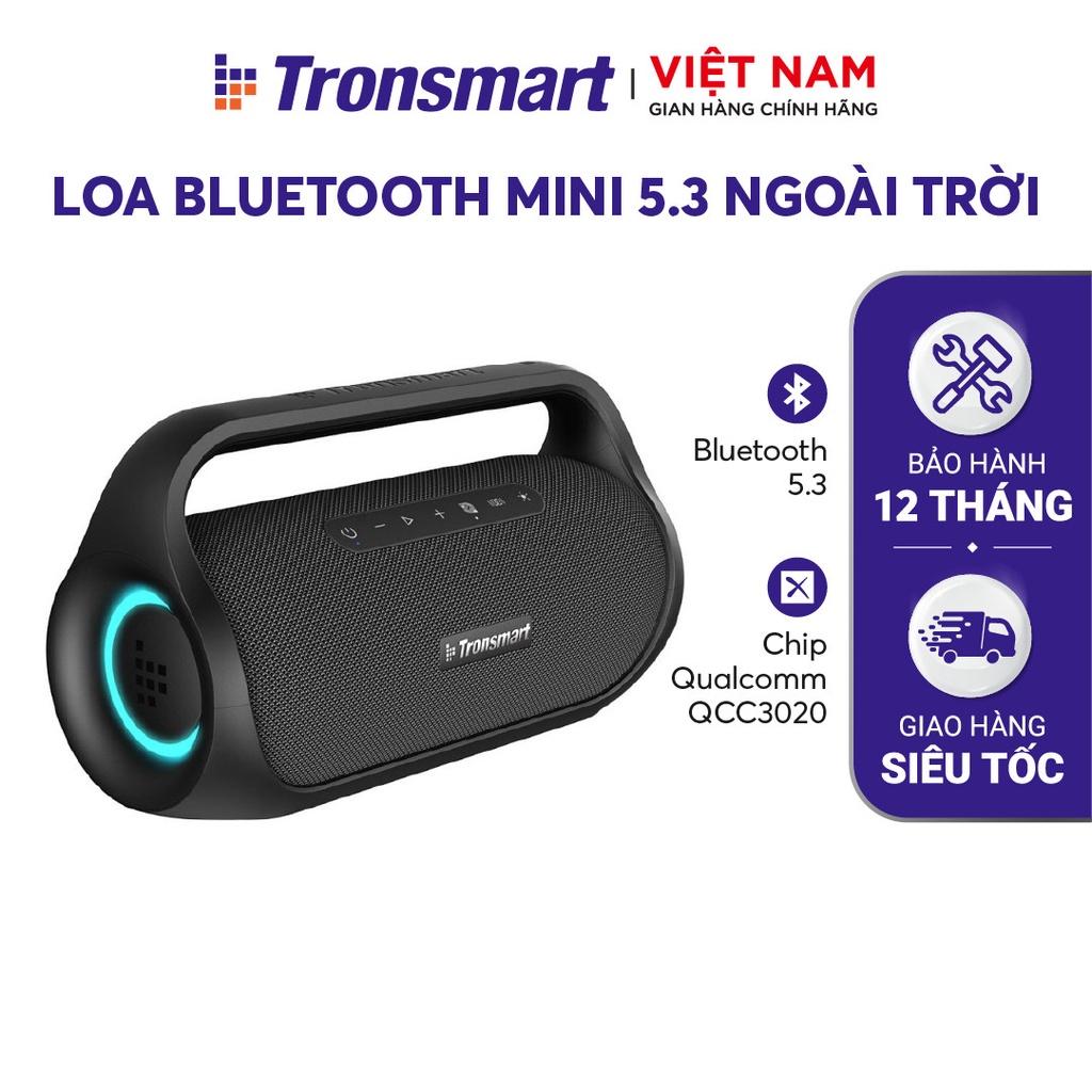 Loa Bluetooth Mini 5.3 ngoài trời chống nước TRONSMART BANG MINI – Đèn Led - Công suất 50W - Chống nước IPX6 - Hàng chính hãng - Bảo hành 12 tháng.