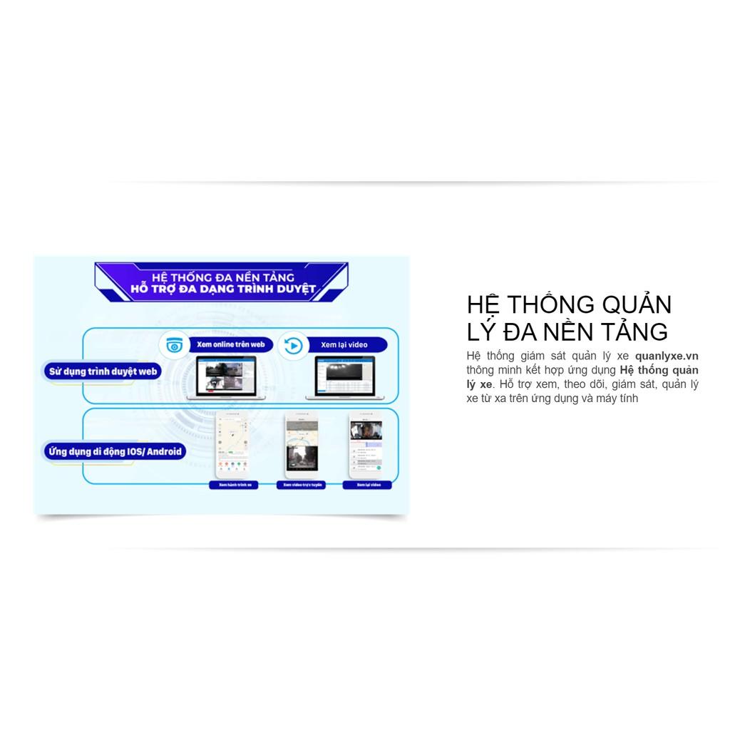 Camera Vietmap VM350 - Giám sát và định vị từ xa - Ghi hình trước và trong xe hành trình ô tô - Hàng chính hãng