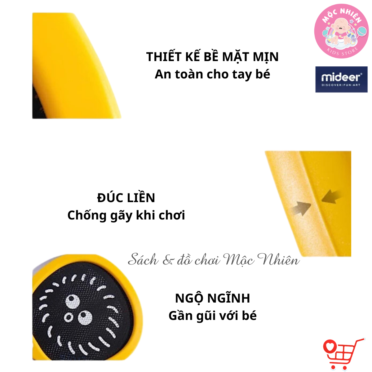 Vợt cầu lông trẻ em cho bé Mideer Kids Junior Racket 2in1, Đồ chơi thể thao cho bé