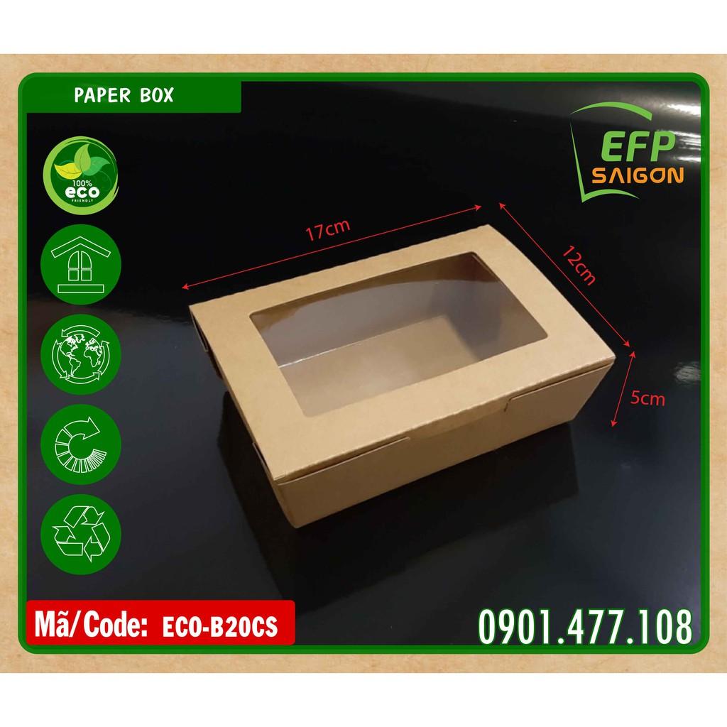 Hộp giấy đựng thức ăn 100 cái/đơn x 3.250d
