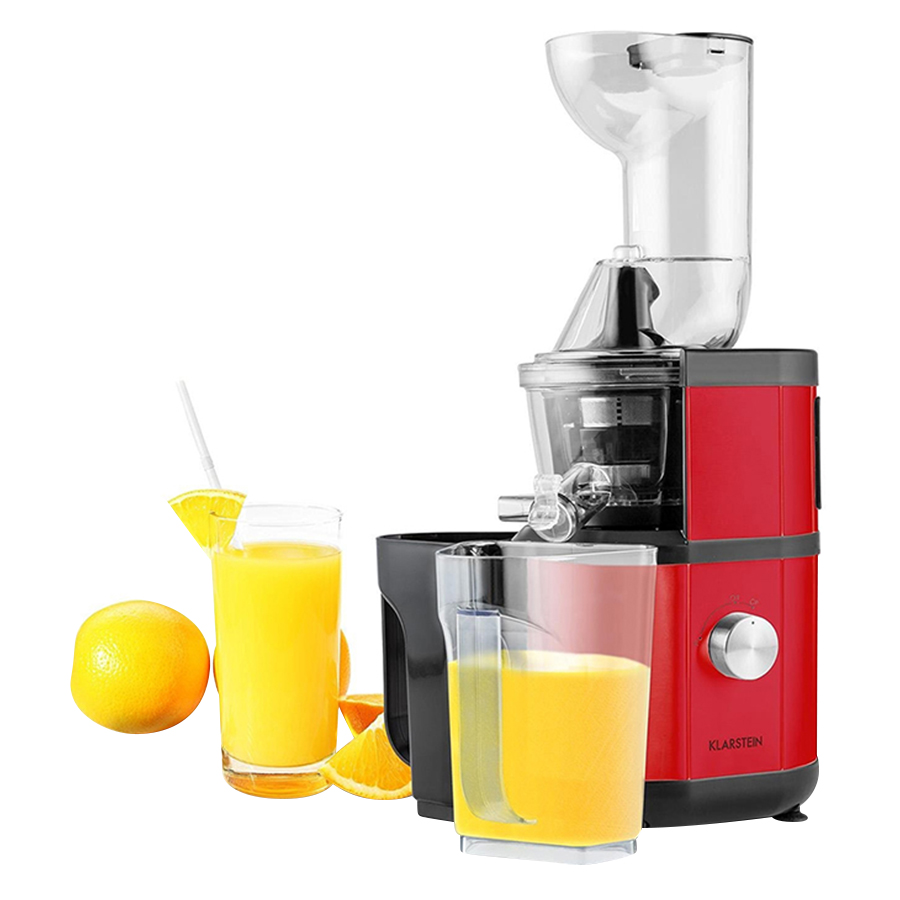 Máy Ép Chậm Klarstein Fruitberry - Đỏ Bạc