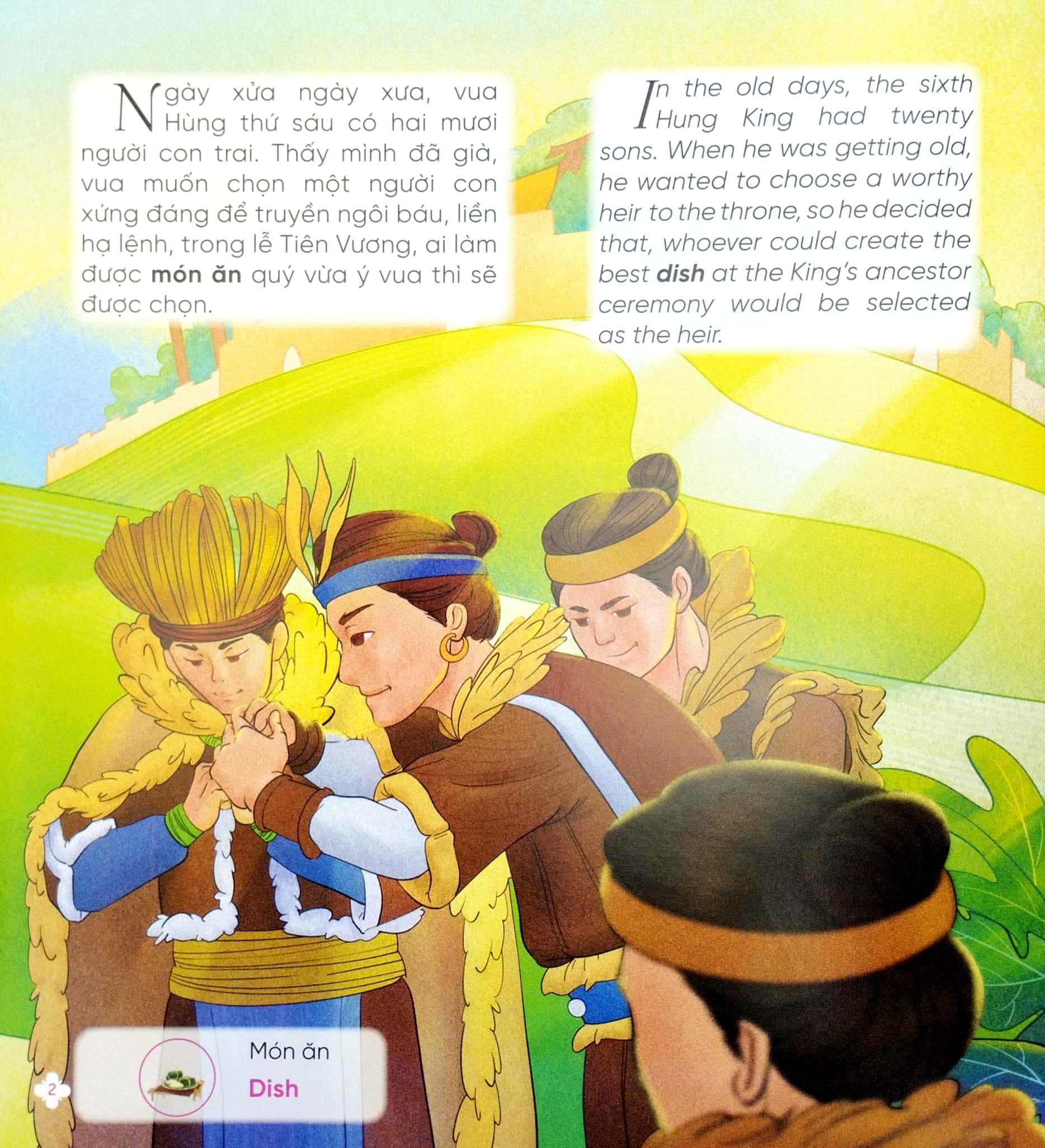 Truyện Cổ Tích Việt Nam Chọn Lọc Song Ngữ Việt-Anh - Xưa Ơi Là Xưa: Sọ Dừa - Bánh Chưng Bánh Giầy - Cậu Bé Tích Chu_LL