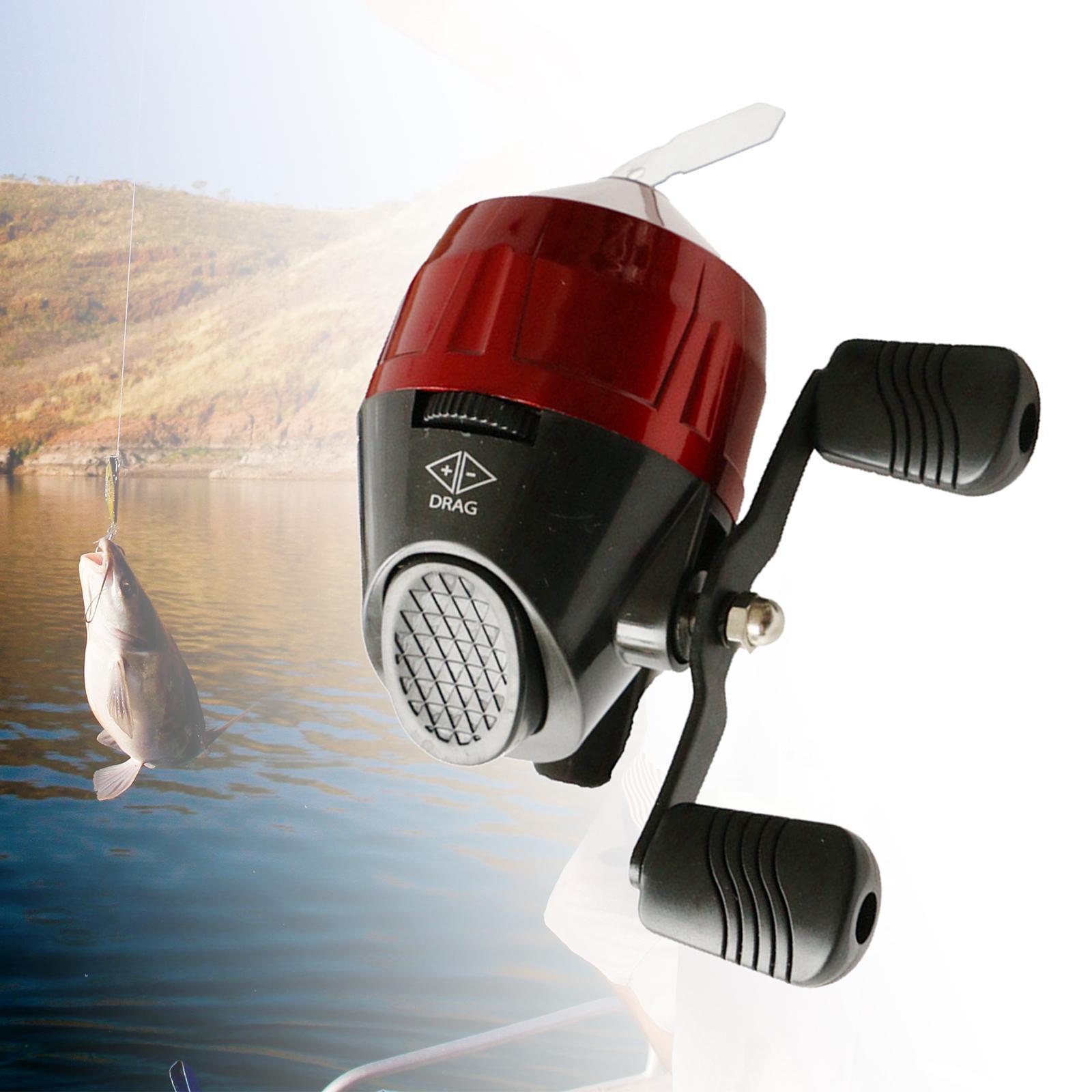 Rotate Fishing Reel 3.0:1 Gear Ratio High Speed Casting Wheel for Fishing Red