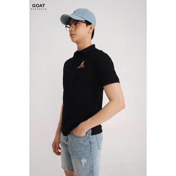 Áo Thun Nam Tay Ngắn Cổ Bẻ GOAT