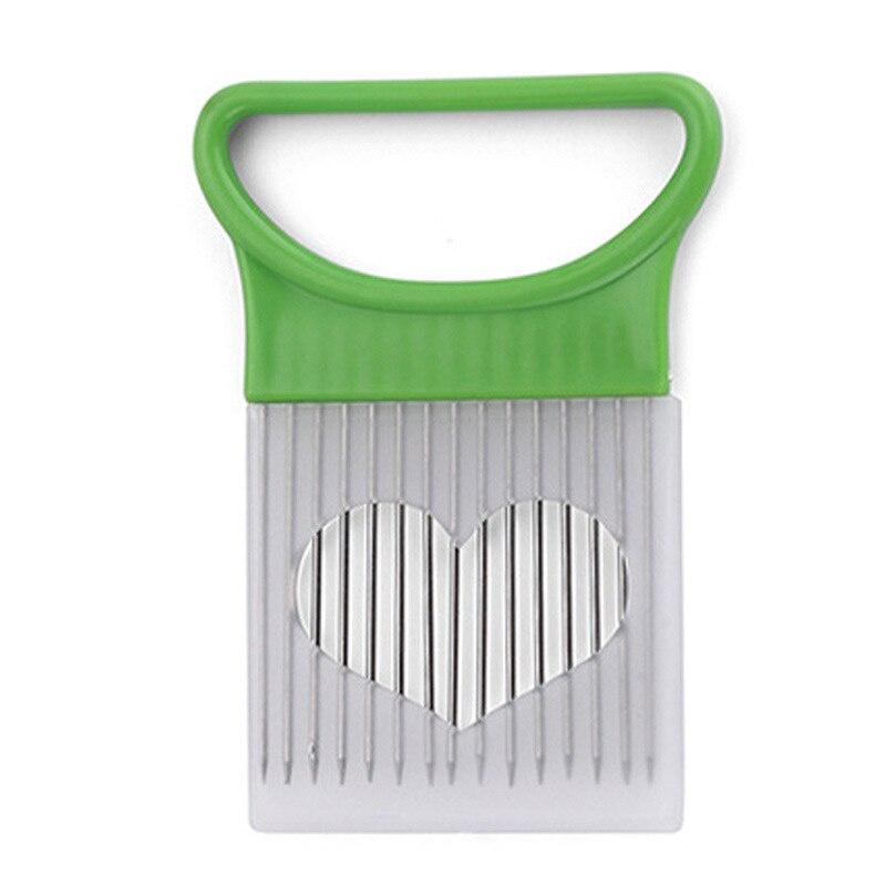 Kitchen Gadgets Stainless Steel Onion Slicer Onion Fork Tomato Vegetables Safe Fork Vegetables Slicing Cooking Cutting Tools