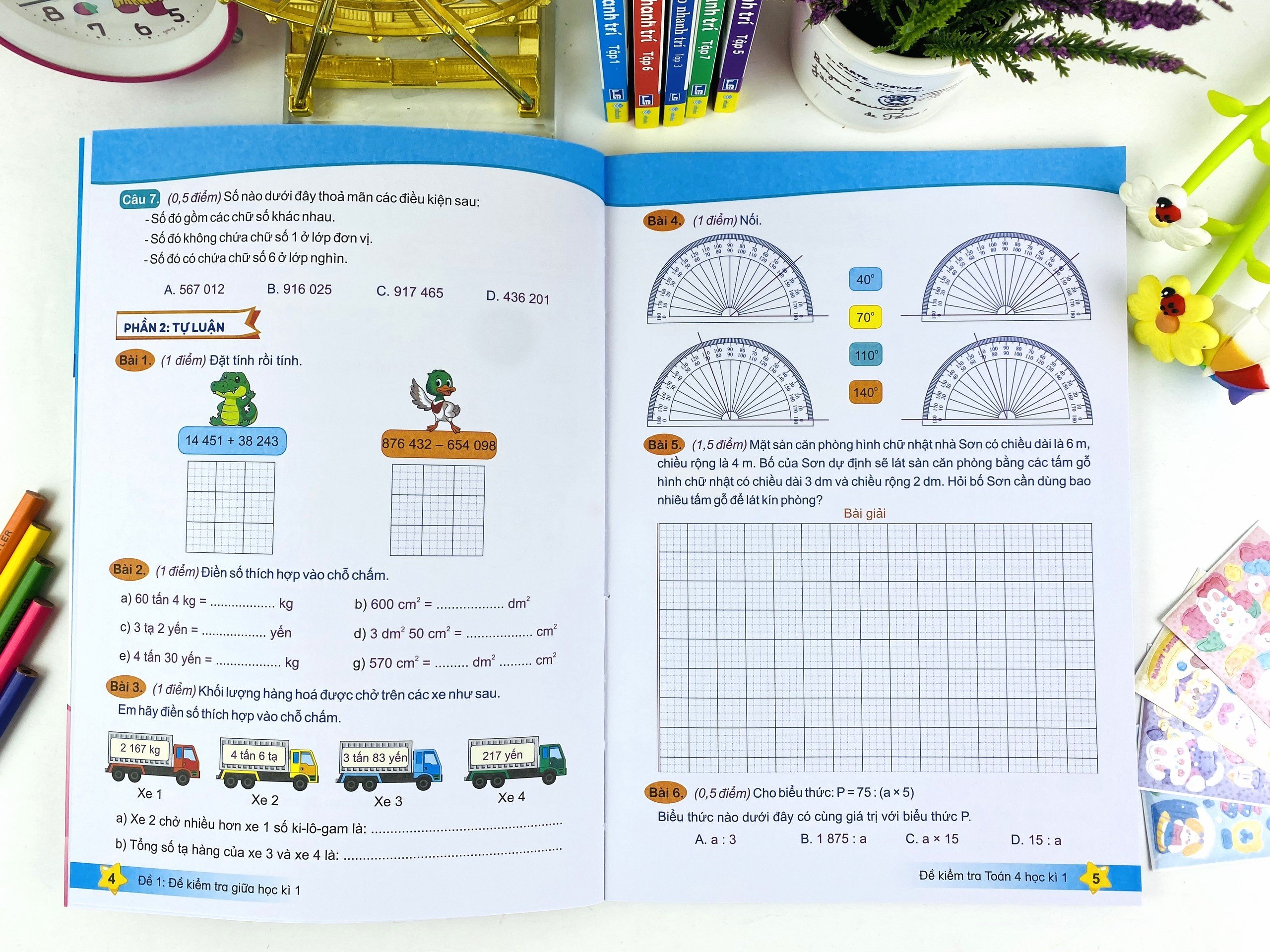 Sách - Đề Kiểm Tra Toán 4 - Biên soạn theo chương trình giáo dục phổ thông mới - Kết Nối - ndbooks
