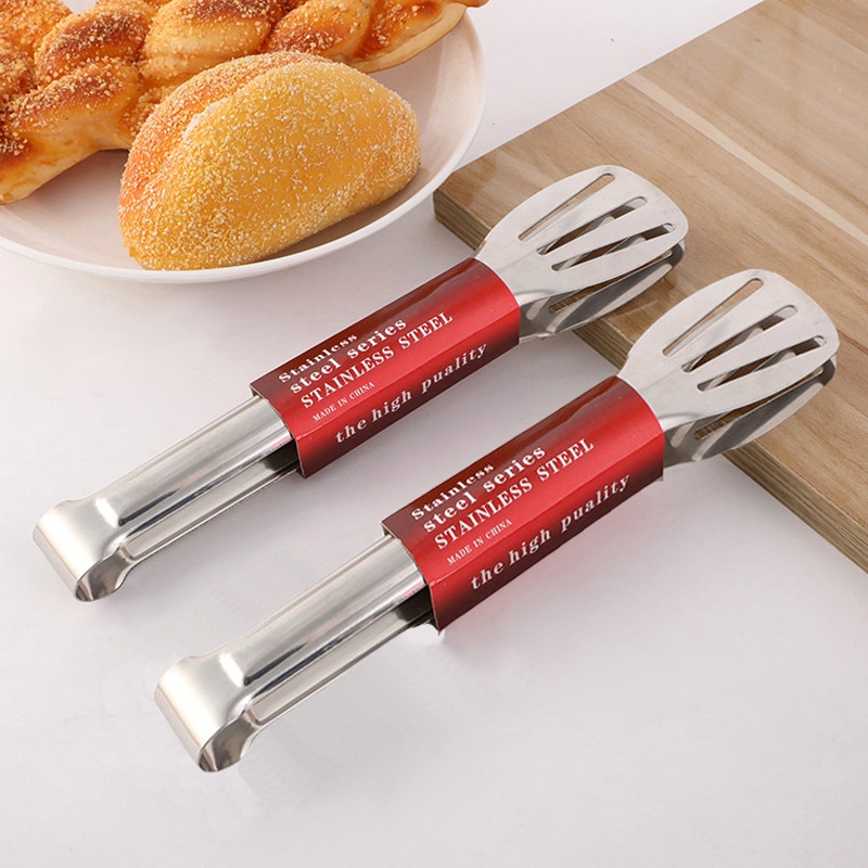 Kẹp Gắp Thực Phẩm Inox Cao Cấp 28cm  - Kẹp Đa Năng Nướng Thịt/ Gắp Bánh Mì/ Rau Củ Nóng Lạnh Tiện Dụng