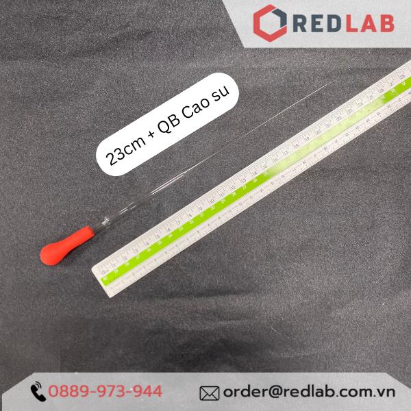 Combo Pipet Paster Thủy Tinh 15cm 23cm và Quả bóp Cao su / Silicon đi kèm