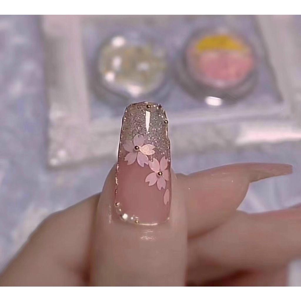 Set phụ kiện hoa đính móng dễ thương dành cho Nail