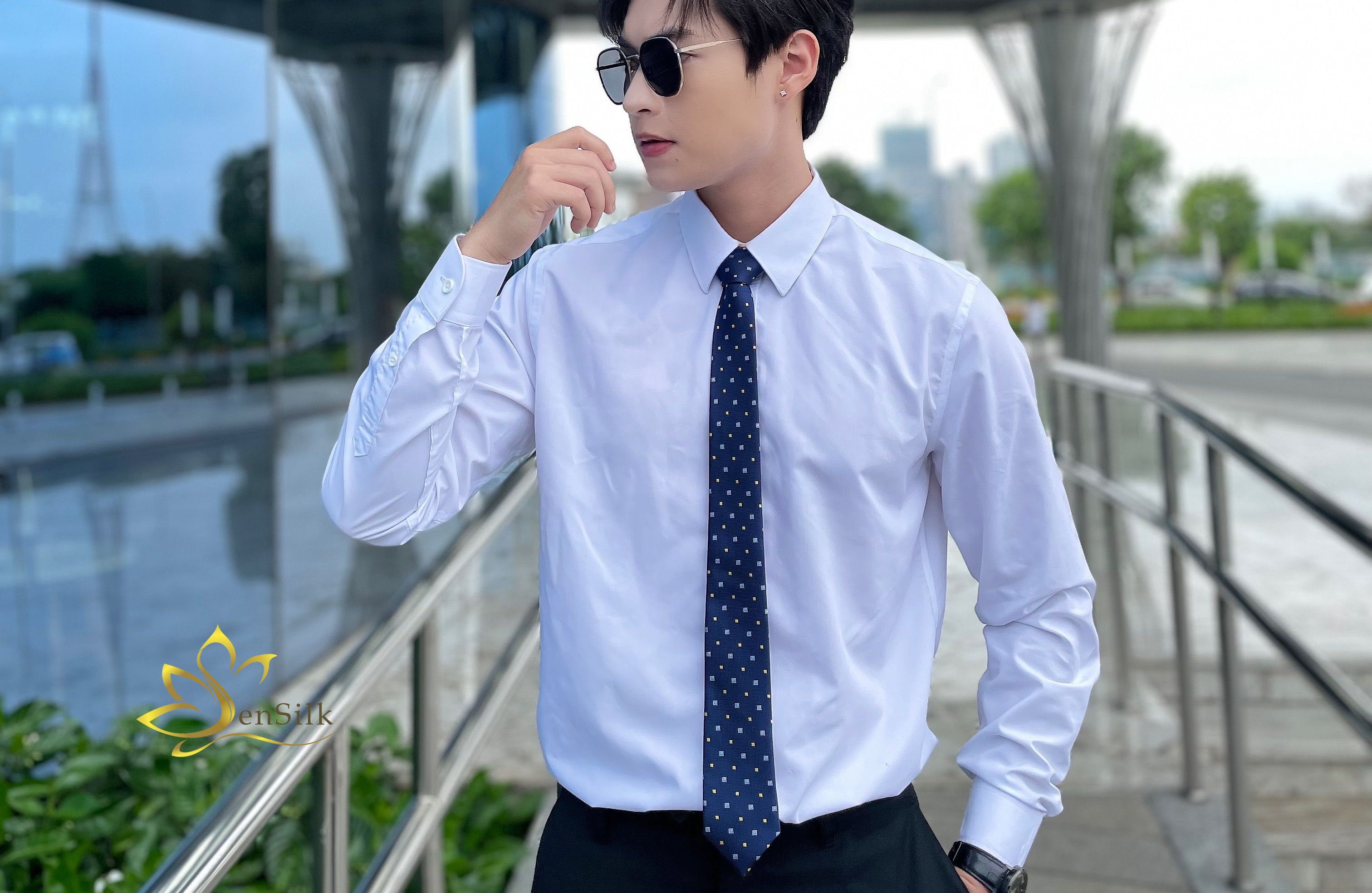 Cà Vạt Cao Cấp Cho Nam SenSilk CAVATS04 – Silk Caravat, Quà Tặng Sếp Nam