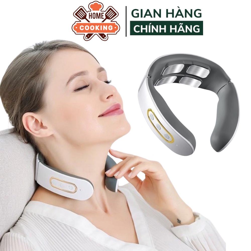 Máy massage cổ vai gáy 4 đầu tiếp xúc 6 chế độ massage 9 mức, tính năng chườm nóng tối đa 42 độ C, bảo hành 12 tháng