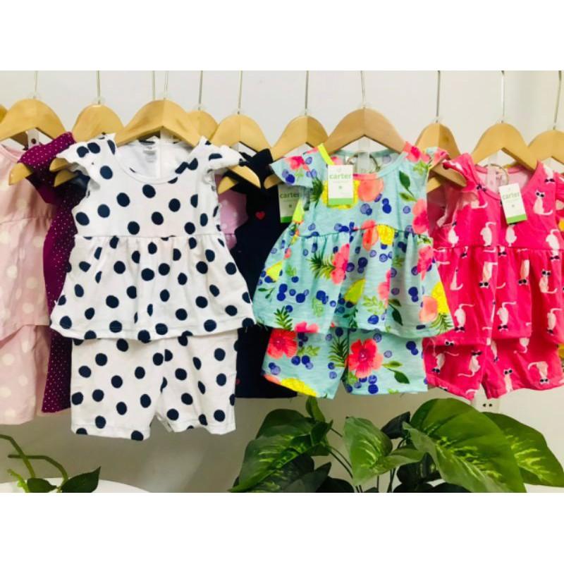 Sét 5 bộ babydol mặc hè cho bé gái 6-16kg