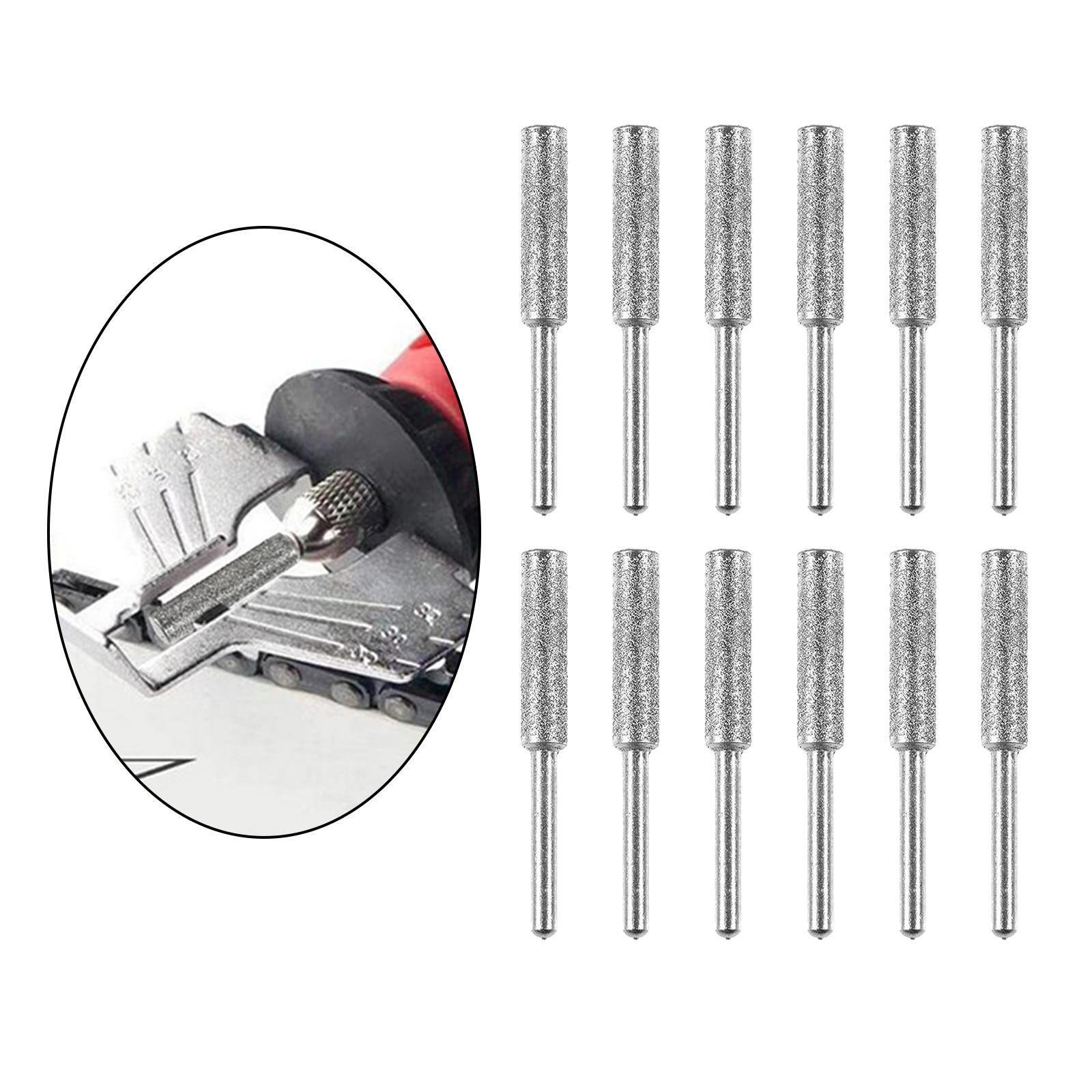 4mm &amp; 4.8mm Diamond Chainsaw Sharpener Bits Grinding Bits Burr