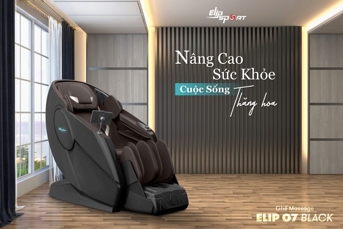 Ghế massage ELIP O7 - Công nghệ massage 5D Plus, Điều khiển giọng nói, Massage châm cứu bàn tay