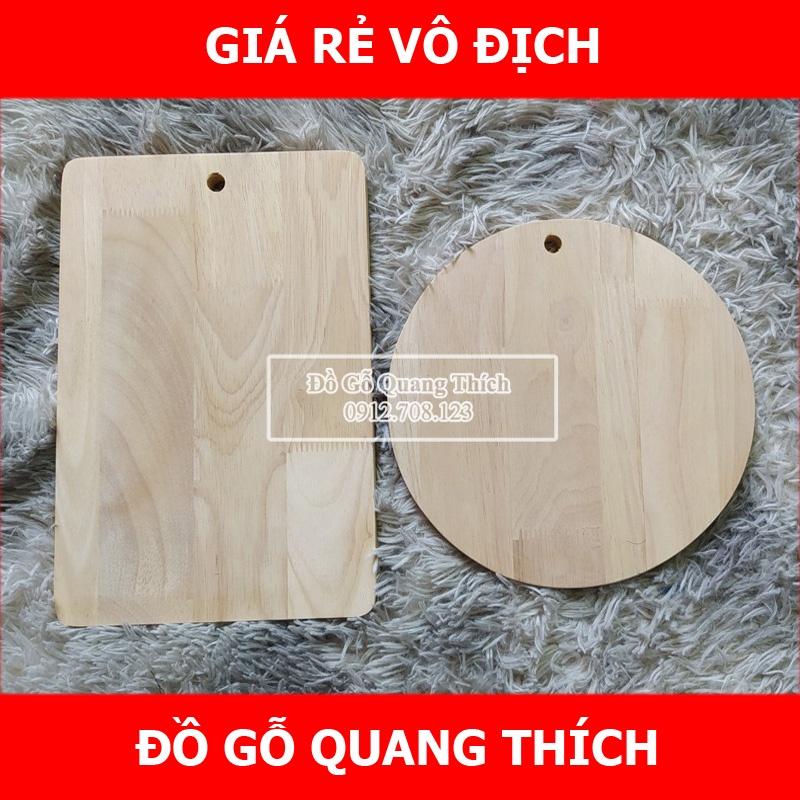 Thớt Gỗ Cao Su Quang Thích Cao Cấp Tự Nhiên An Toàn Bền Đẹp