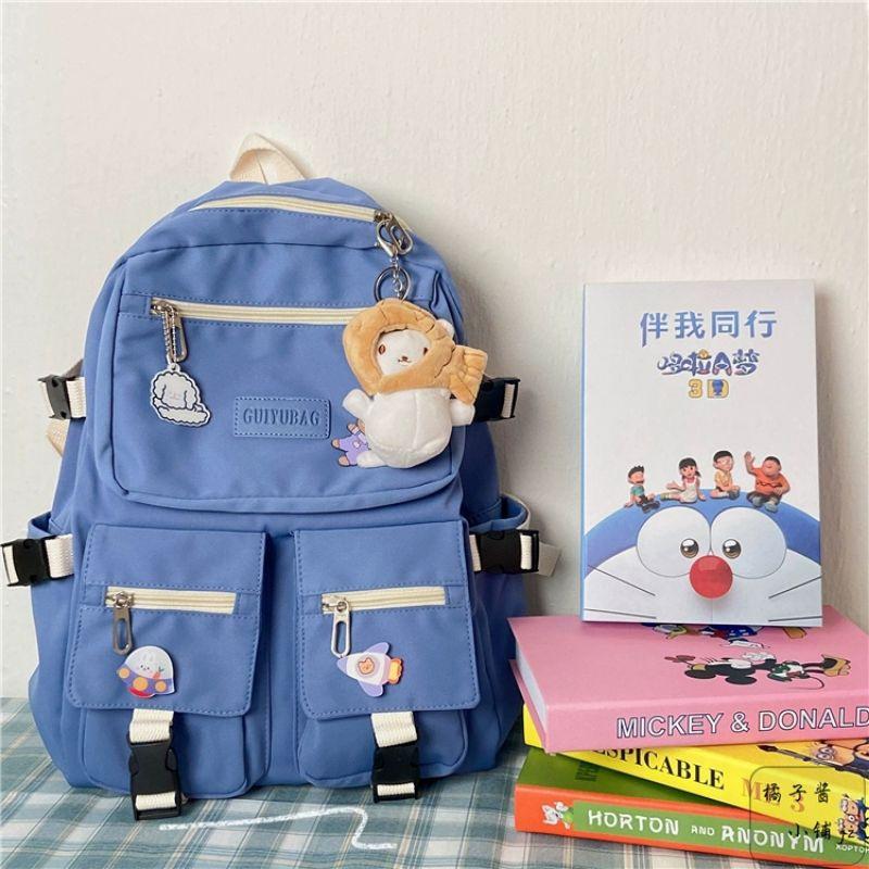 Balo Ulzzang Hàn Quốc học sinh đi học đi chơi ngăn Mica trong suốt phối lưới siêu xinh OKELea