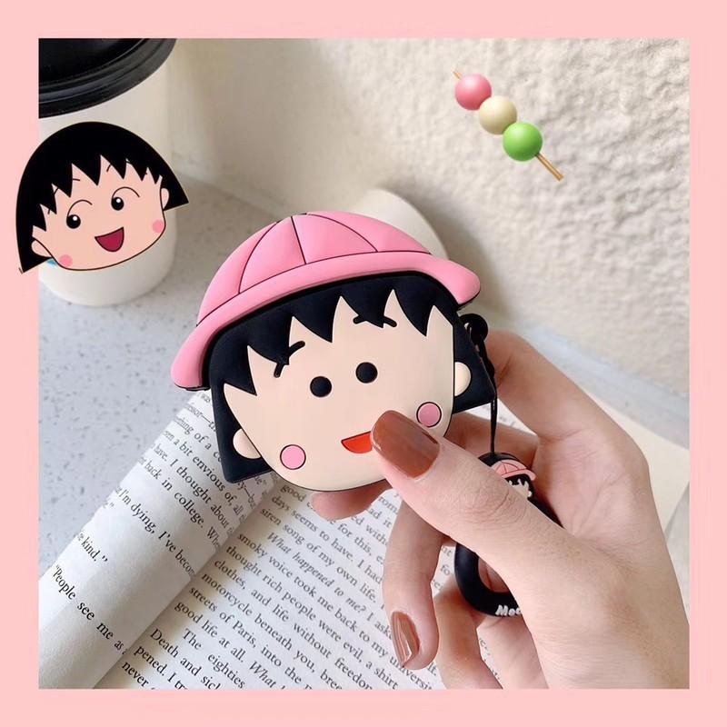 Vỏ bao bọc Chibi Maruko Cover đựng tai nghe không dây dành cho Airpods 1,2