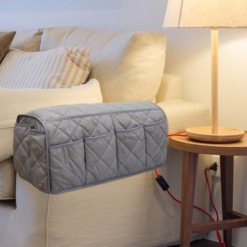 3pcs Non-Slip Sofa Armrest Organizer Remote Control Holder for Cellphone Tablet