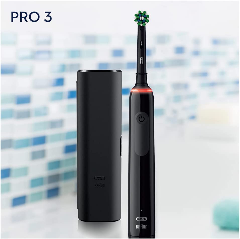Bàn Chải Đánh Răng Điện BRAUN ORAL-B PRO 3 3500, Giúp Loại Cặn Bám, Ngừa Sâu Răng Hiệu Quả, BH 12 Tháng