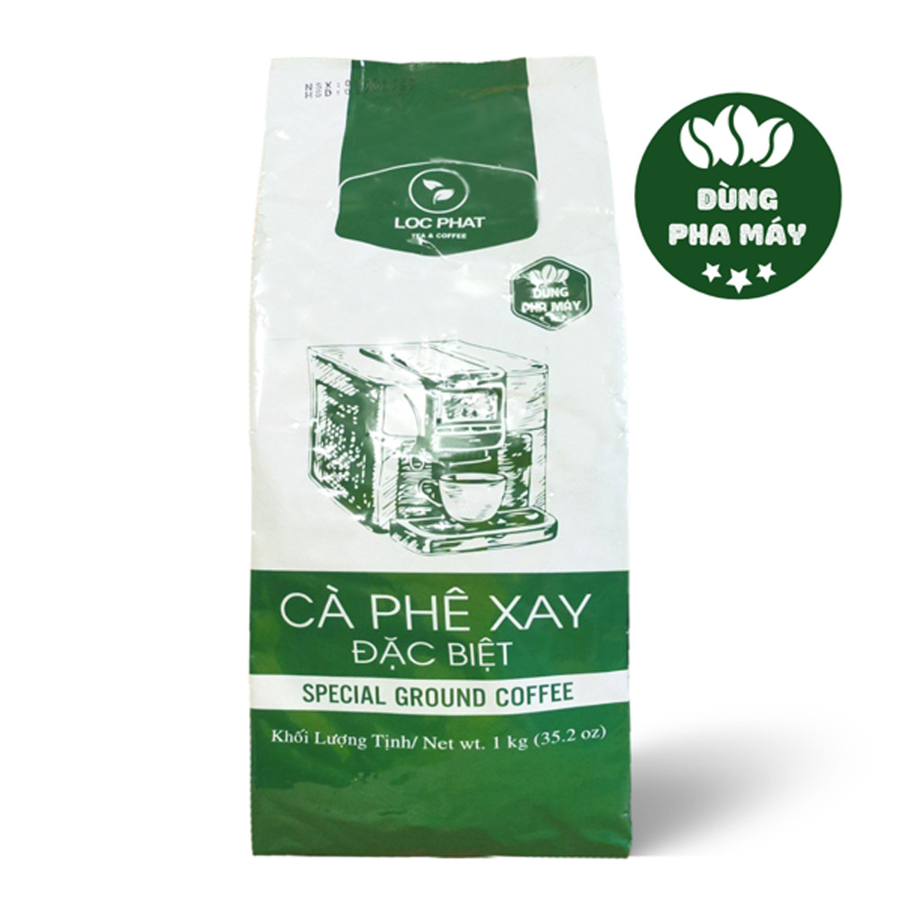 CÀ PHÊ XAY ĐẶC BIỆT LỘC PHÁT - PHA MÁY - 1KG - NGUYÊN LIỆU DÙNG PHA CHẾ ĐỒ UỐNG (Trà Lộc Phát)