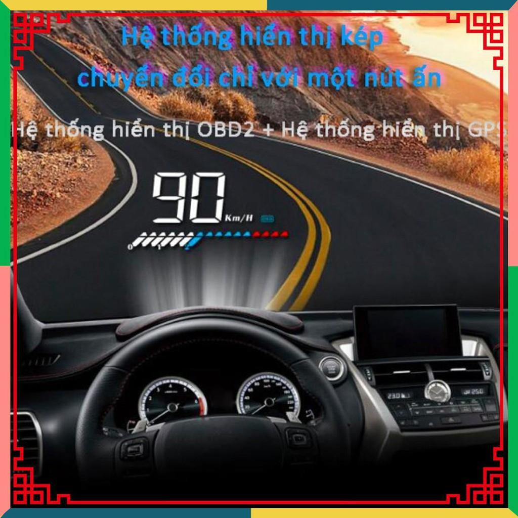 Thiết bị hiển thị tốc độ trên kính lái ô tô HUD FULL OPTION OBD2
