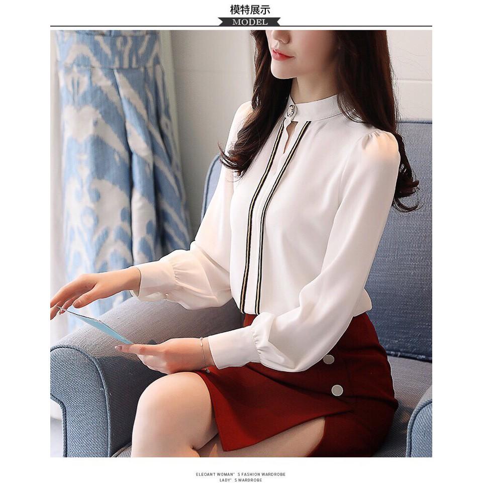 ÁO KIỂU PHỐI VIỀN THỜI TRANG