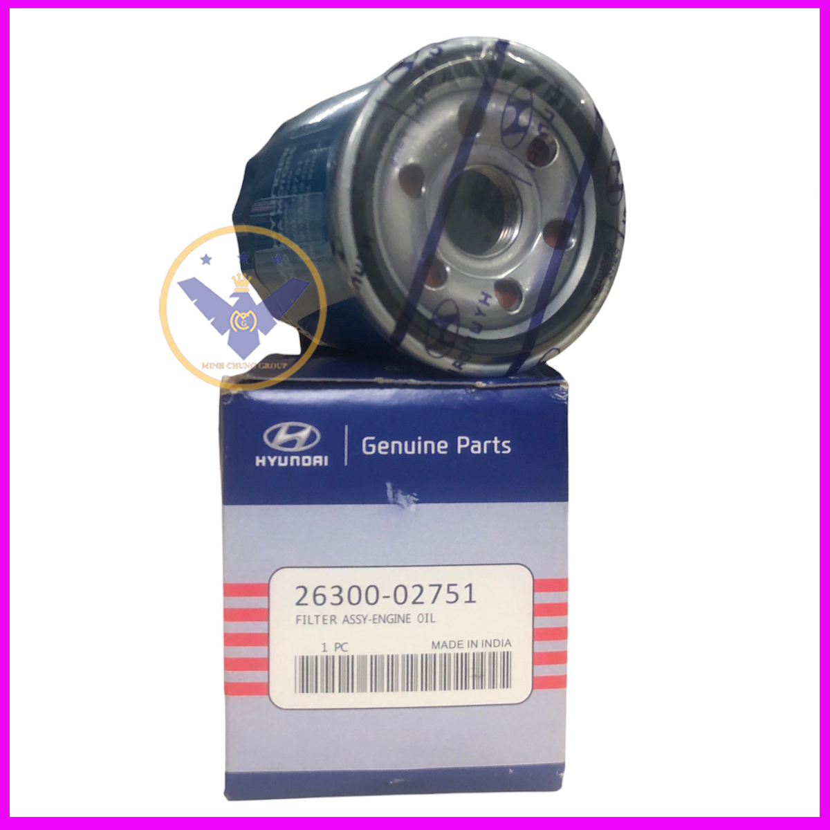 Combo 2 Lọc nhớt cho xe Kia Morning, Forte, Rio, Hyundai i10, Accent, Getz - 26300-02751