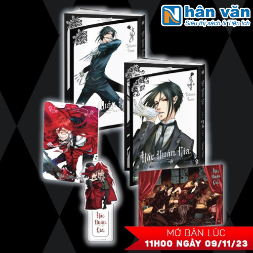 Bộ Manga Hắc Quản Gia - Tập 3 + Tập 4  - Tặng Kèm Black Card + Bookmark “Quý Bà Và Tử Thần” + Card Độc Quyền