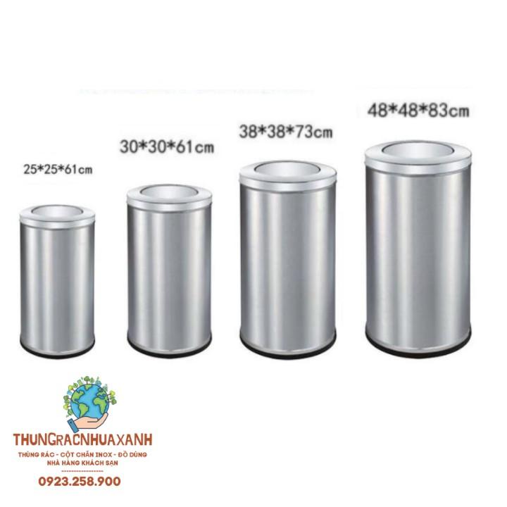 THÙNG RÁC NẮP LẬT XOAY INOX