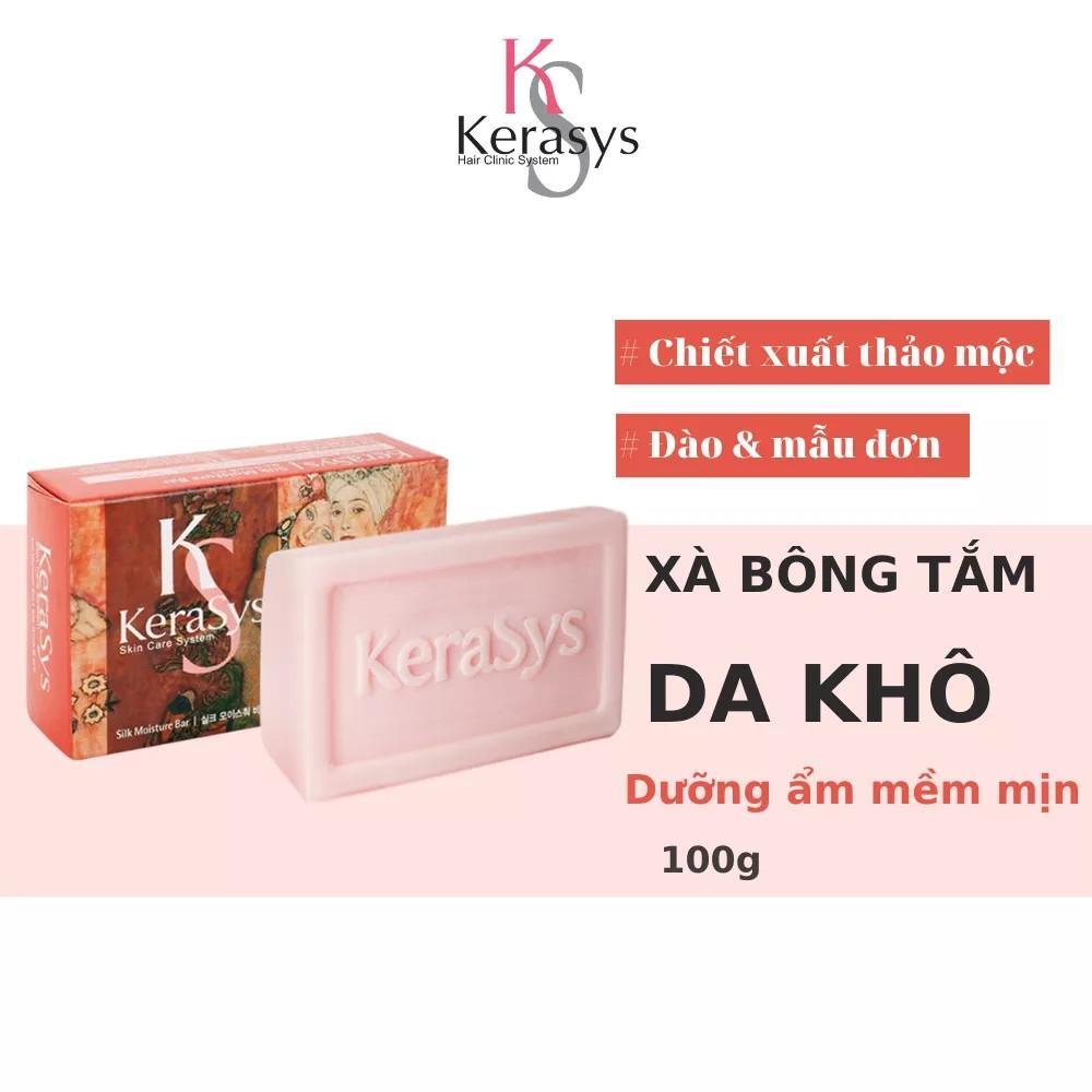 Xà bông dưỡng da cao cấp Hàn Quốc Kerasys Silk Moisture Bar- Đỏ (Dành cho da khô) 100gr