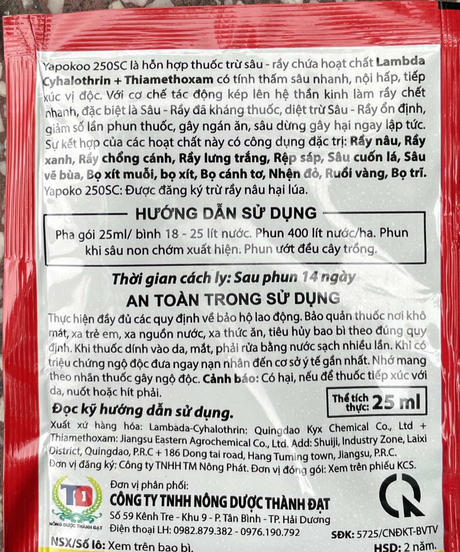 Chế phẩm bảo vệ cây trồng Vua Trĩ gói 25ml