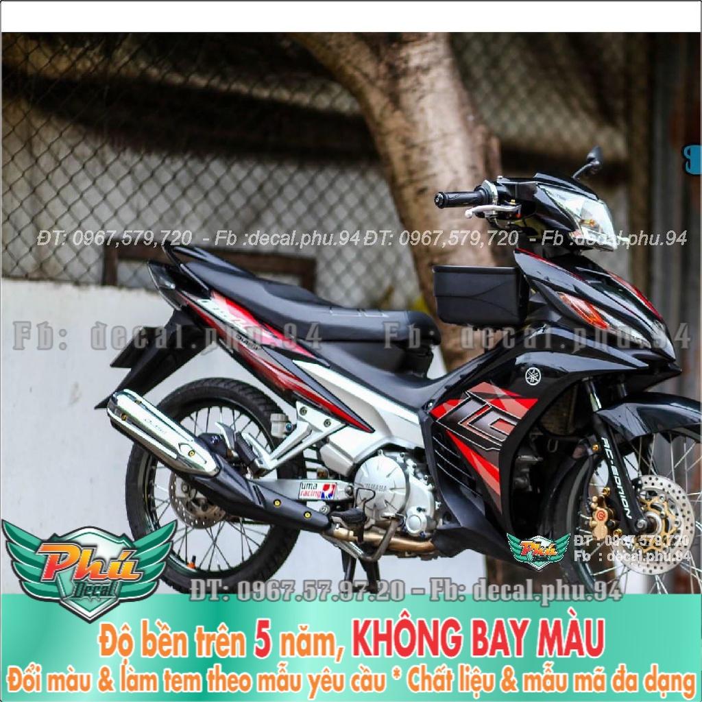 Tem Rời Exciter 135 đen Lc đỏ  -1