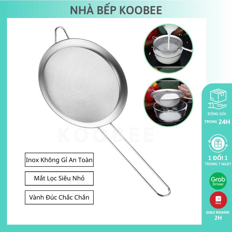 Rây lọc bột, cua, cháo ăn dặm cho bé mắt dày chất liệu inox không rỉ cao cấp (AD07)